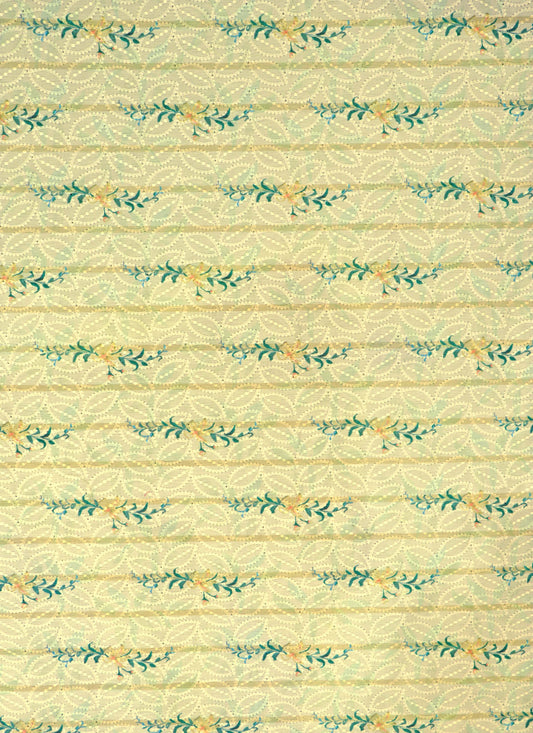 Flowers Repeat Design Pattern Digital Print Embroidery Silk Fabric